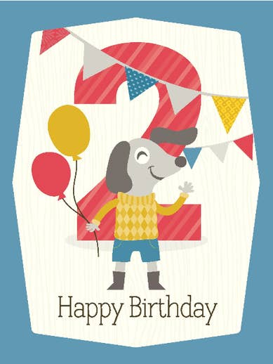 2nd Birthday - Boy Card for wholesale by yellow bird paper greetings