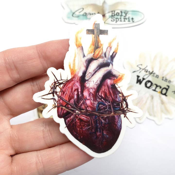 Le Sacré-Cœur - autocollant pour la vente par Open Journey