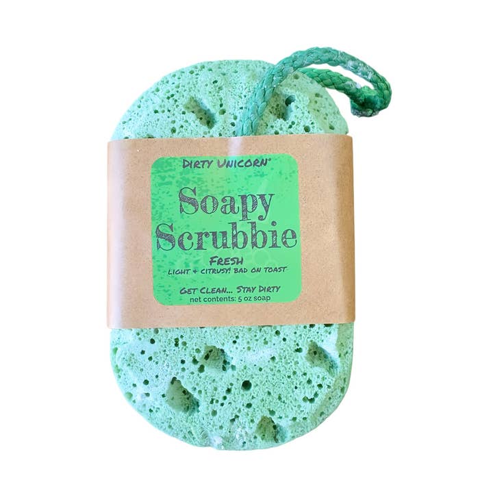 Fresh Soapy Scrubbie for wholesale by Dirty Unicorn