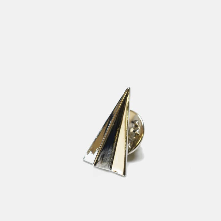 Curated Basics - Wholesale Lapel Pin/Button - Paper Plane Pin