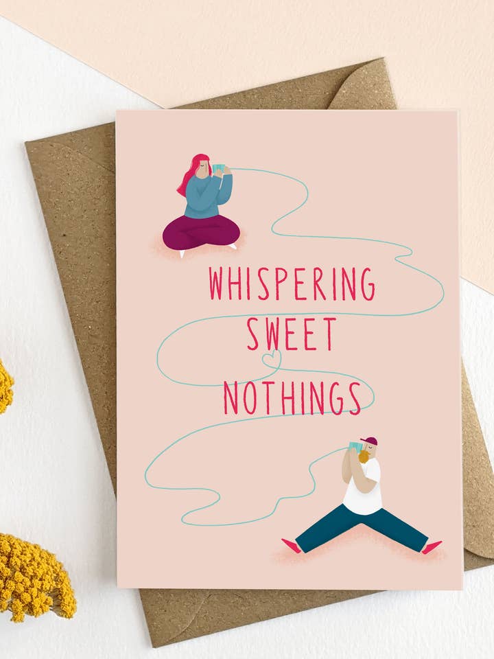 Illustrated Valentines Card for wholesale by Elsa Rose Frere