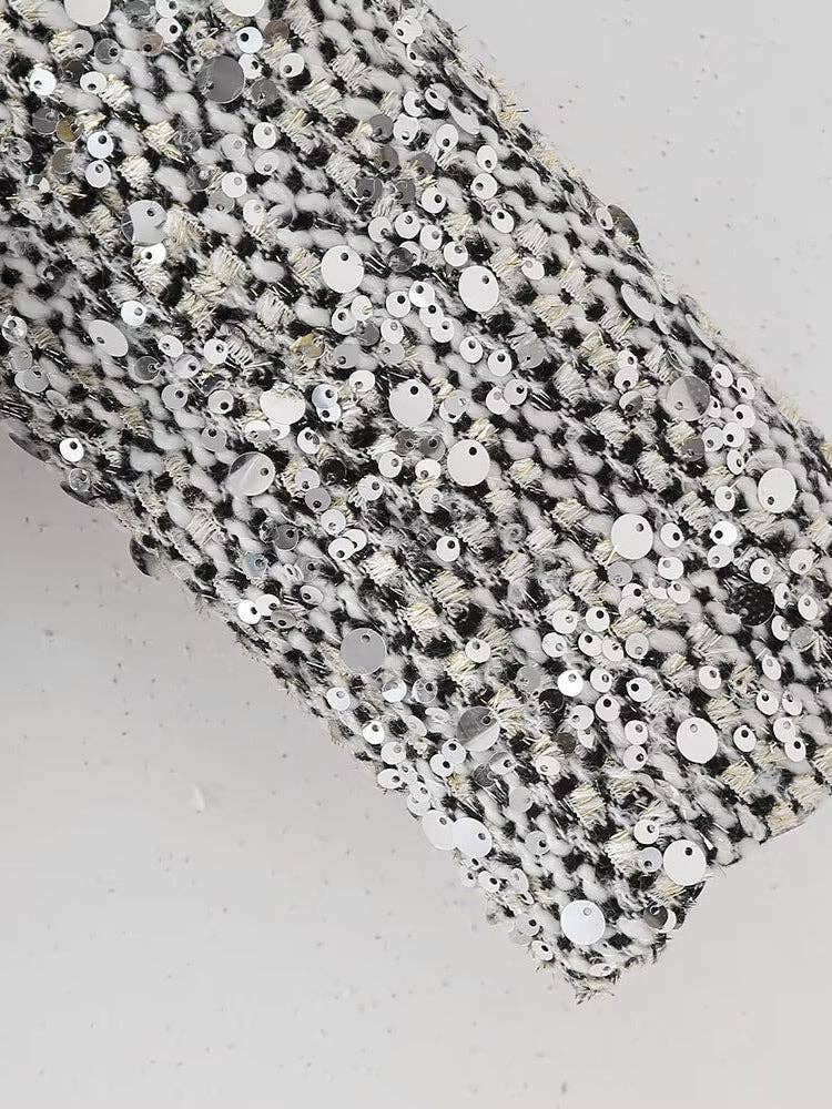 SILVER Sequin Embellished Jacket for wholesale on Faire8