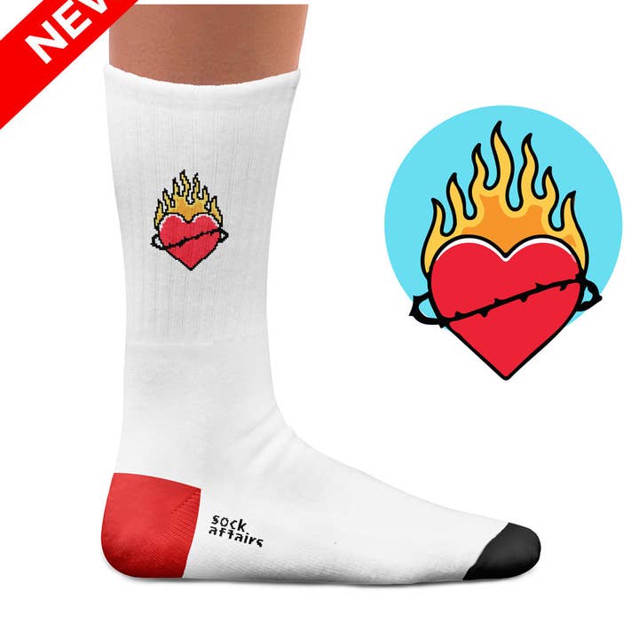 Traditional American Tattoo Athletic for wholesale by Sock Affairs