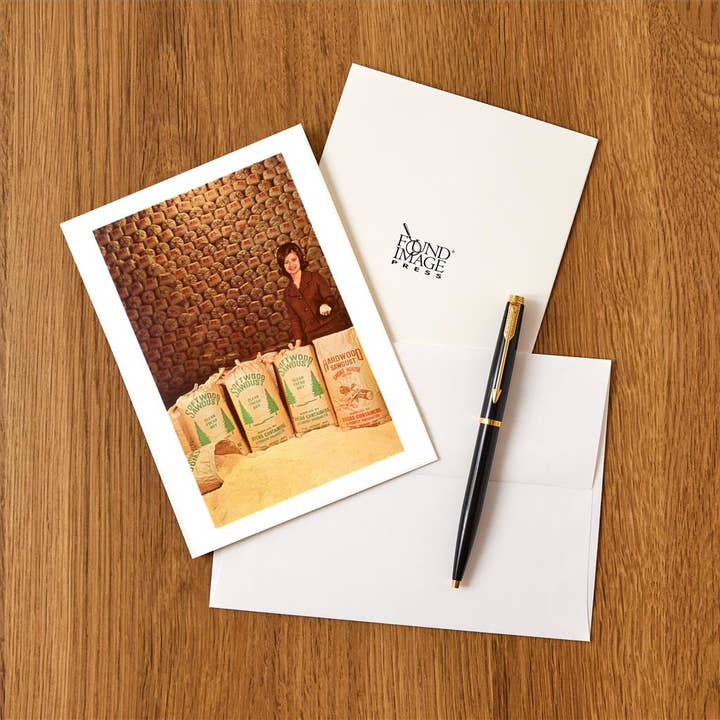 Found Image Press - Wholesale Stationery/notecard set - Greeting Card AC-159 Bags of Sawdust Advertisement1