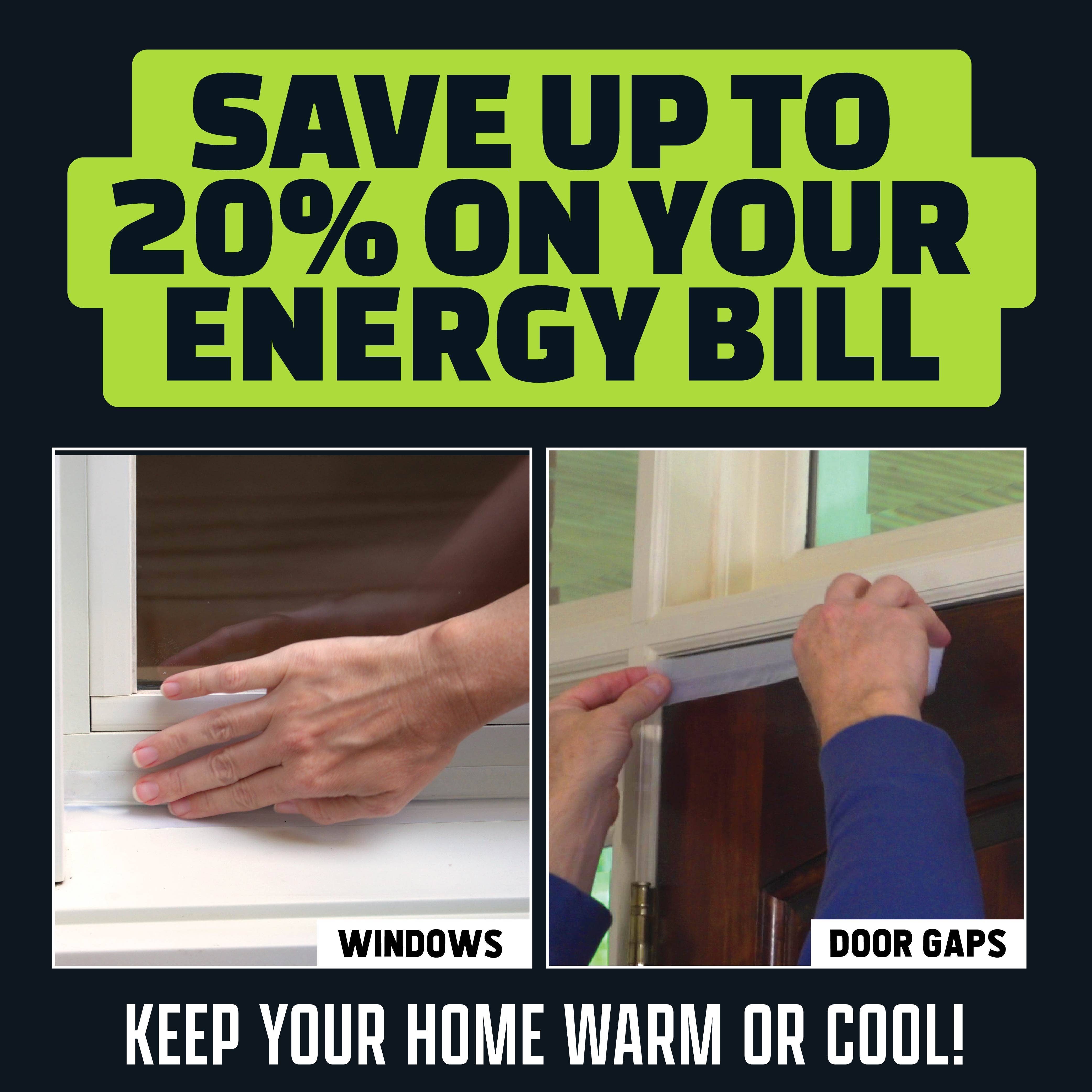 Gotham Steel/Granitestone – wholesale Tape – Alien Draft Seal Transparent Insulation Tape 1