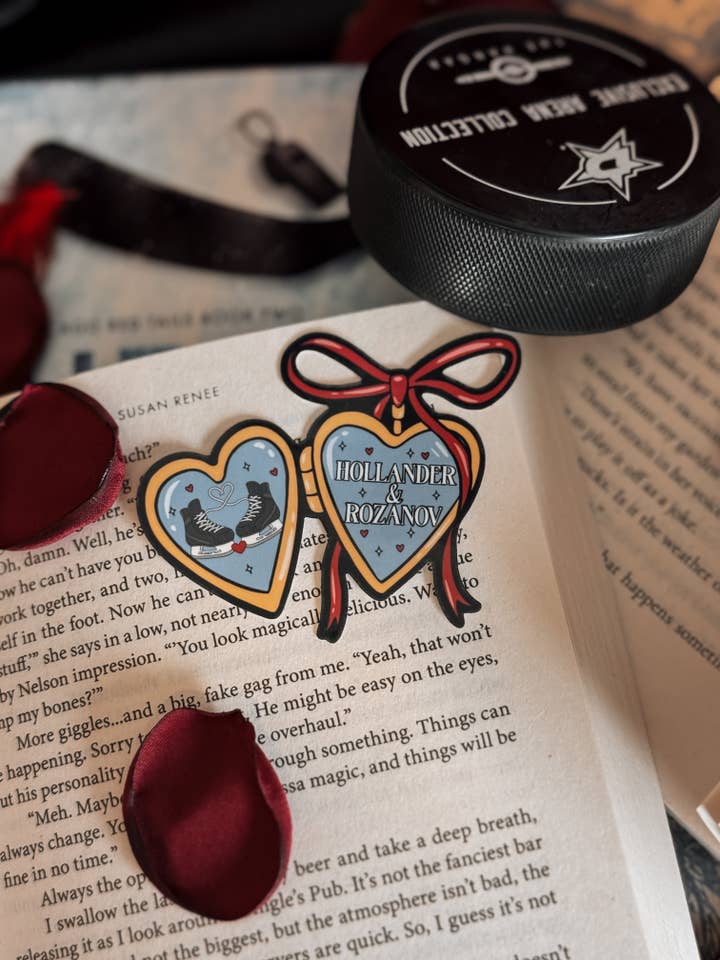Heated Rivalry Hollander & Rozanov Hockey Romance Sticker for wholesale by Shadowbound Spines LLC