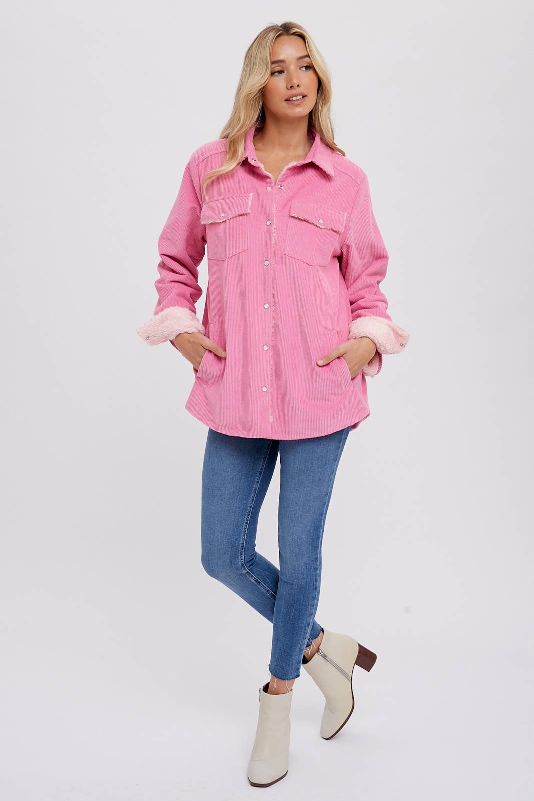 Bluivy - Wholesale Jacket - Women's - CORDUROY SHERPA-LINED JACKET52