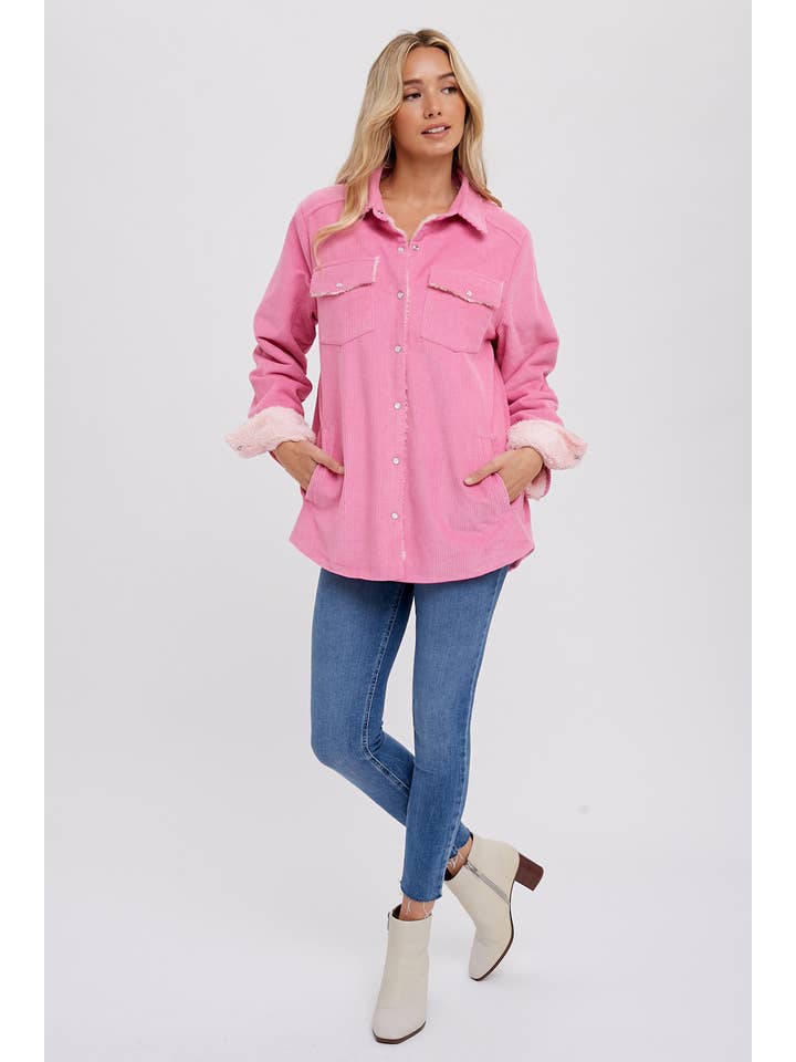 Bluivy - Wholesale Jacket - Women's - CORDUROY SHERPA-LINED JACKET52