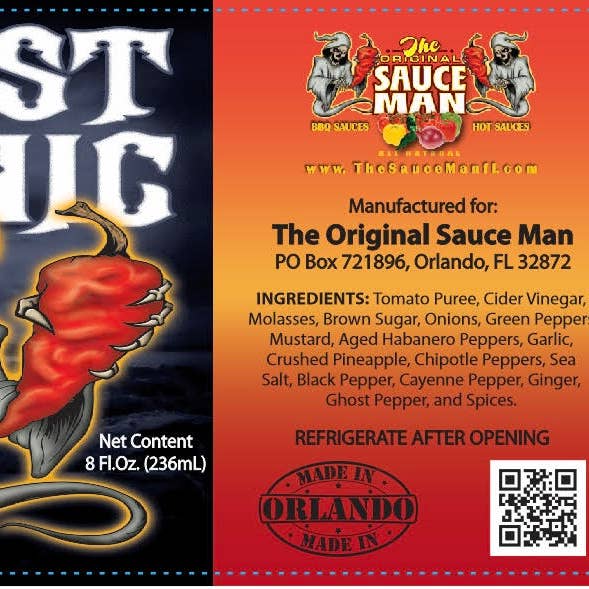 The Original Sauce Man - Wholesale Pikante saus - Ghost Tonic 8 oz3