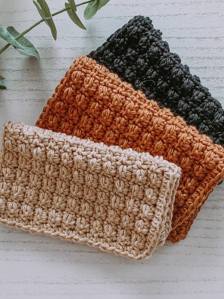 Gant de toilette en coton pour la vente par Kj Kreations