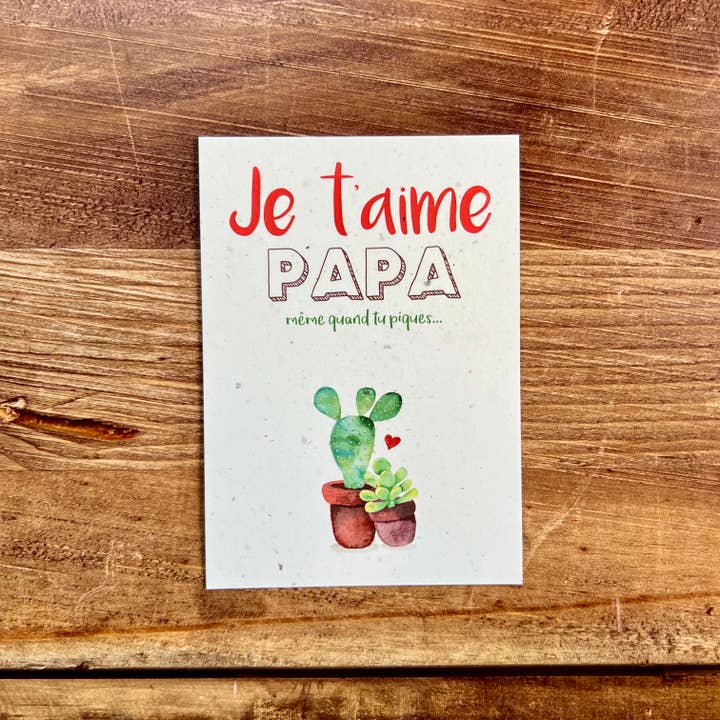 Les cartes de Lulu - Wholesale Father's Day Card - Father's Day postcards - I love you dad
