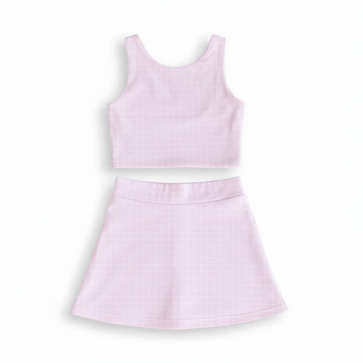 Tickled Pink – 2-Piece Activewear Set | Tank & Skort for wholesale by ntrl co.