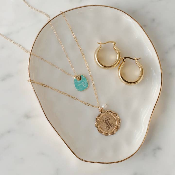 True by Kristy Jewelry - Wholesale Pendant/Charm Necklace - Free Spirit Turquoise Necklace Gold Filled