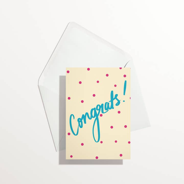 Proficiat stippenkaart voor wholesale door FNIC designs