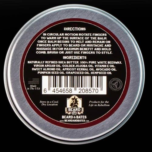 Beard & Bates - Wholesale Beard styling product - 1878 Black Label Beard Balm - Classic Styling Finishing Balm1