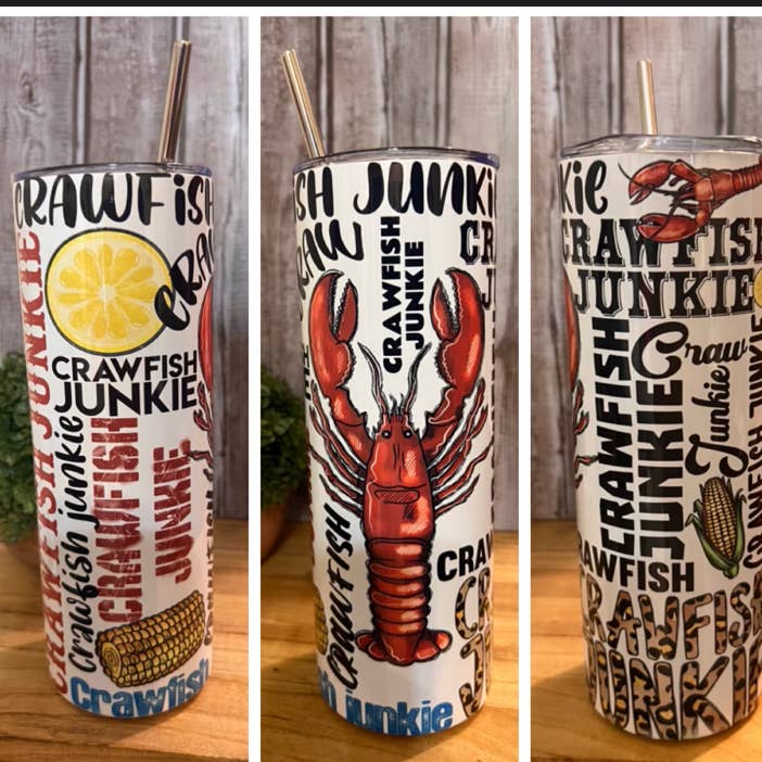 Crawfish Tumbler / Mardi Gras Tumble / Tumbler / Mardi Gras for wholesale by LakeDazes