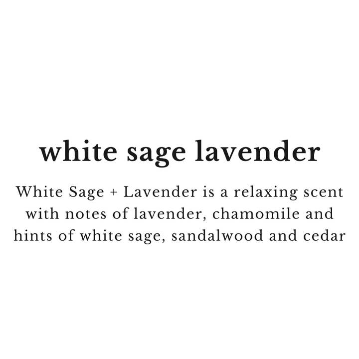 River Birch Candles – Großhandel Kerze im Glas / gefüllte Kerze – 10 Unzen Weißer Salbei-Lavendel — Mattschwarz — Sojakerze2