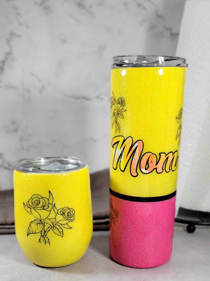 Flowers for Mom Tumbler Collection for wholesale by Cup'd by Chera