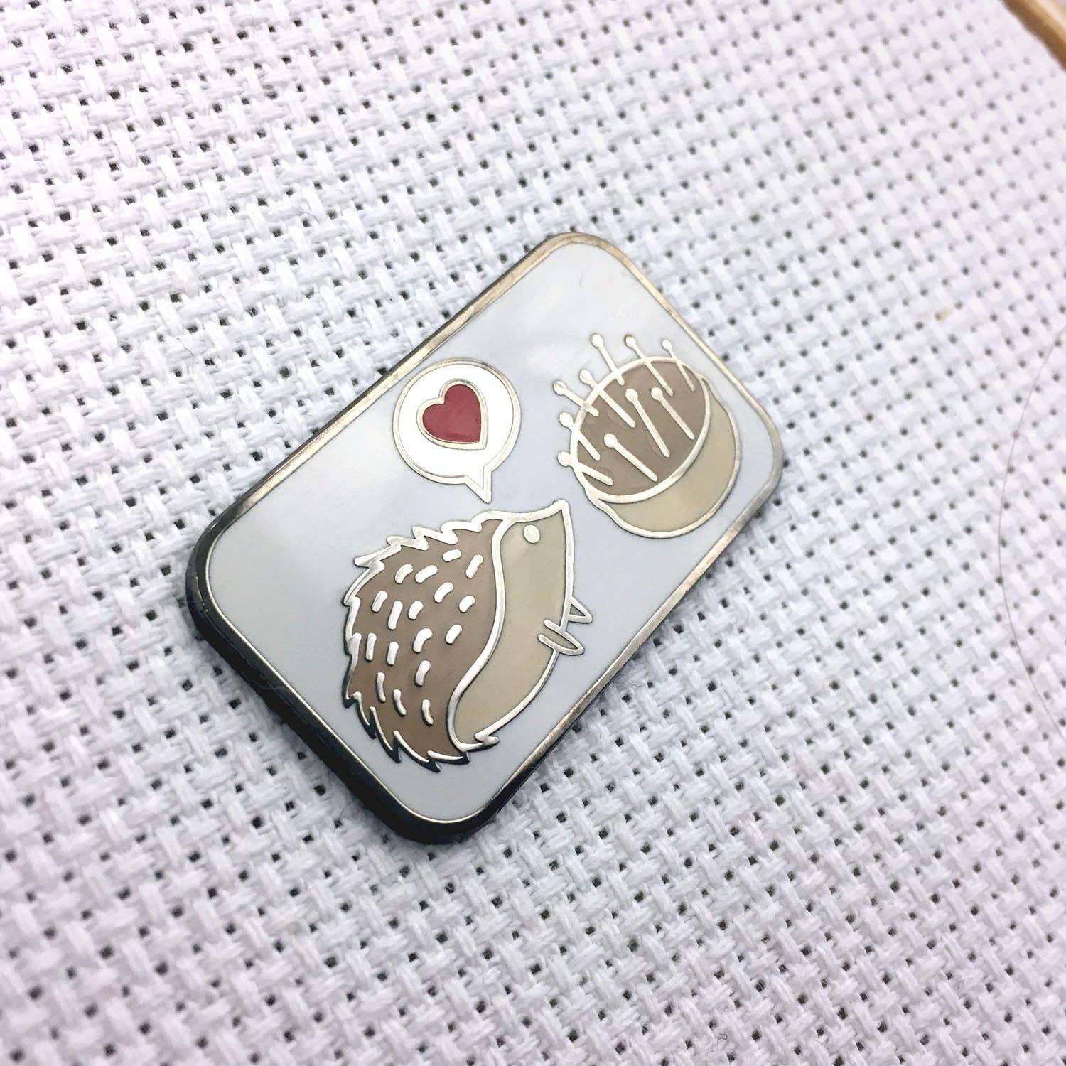 Snarky Crafter Designs – wholesale Knitting/Crochet Supplies – Hedgehog Pincushion Love Needle Minder3