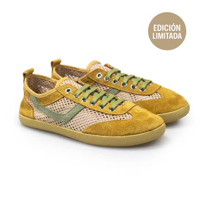 Haikon Hada (Calzame, Alster Komfort, Timoni) - Wholesale Lifestyle Sneakers - Women's - Breathable beige RETE sneakers for women – Comfort with style Haikon Hada