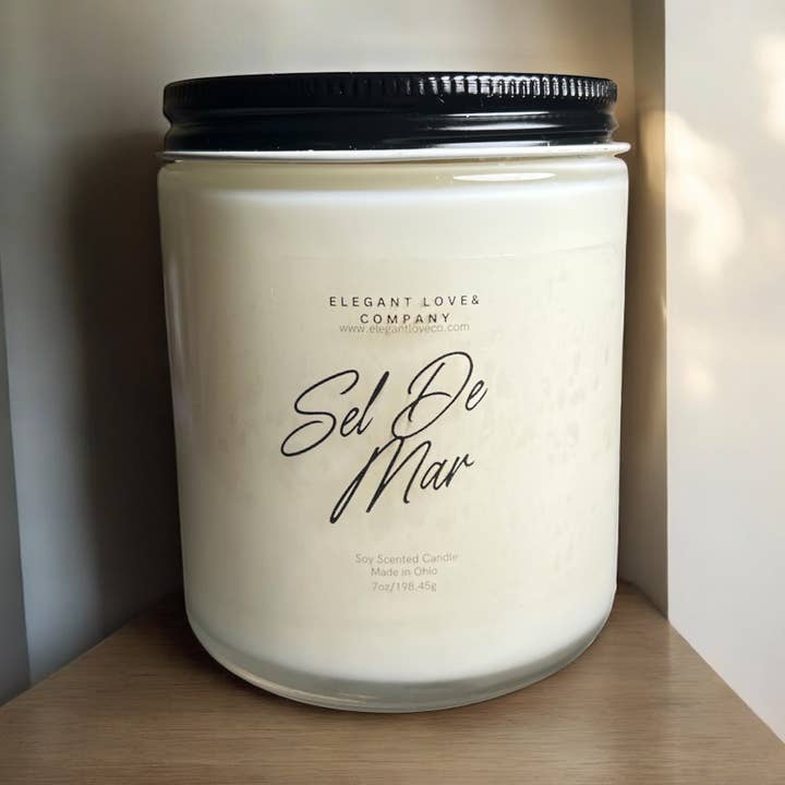 Sel De Mar Scented Candle for wholesale by Elegant Love &Co