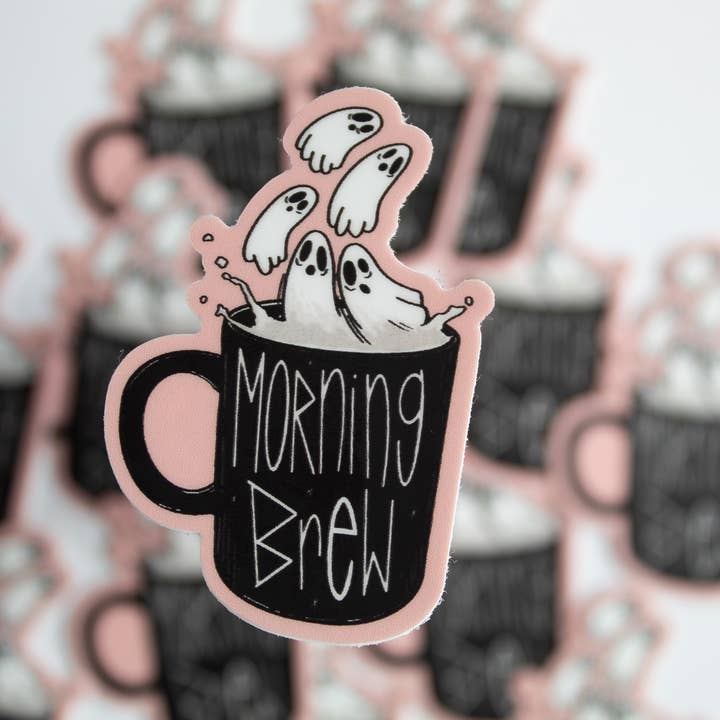 DeSilva Design Studio - Wholesale Sticker - Morning Brew Sticker!1