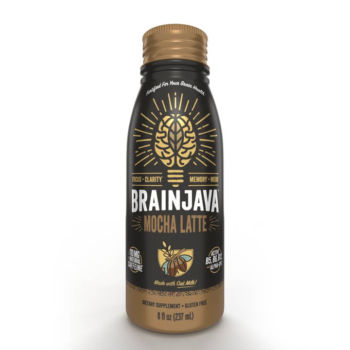 BRAINJAVA Mocha Latte 8 FL OZ | 4-PACK for wholesale by BRAINJUICE