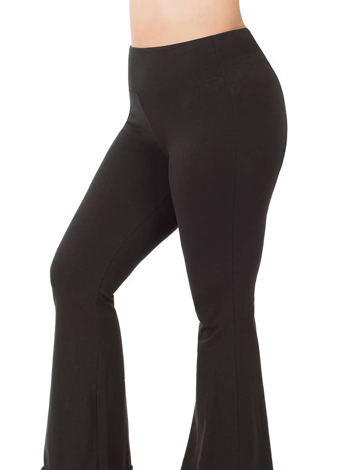 42POPS - Wholesale Athletic pants – Women′s - , PLUS size Flare leggings yoga pants6