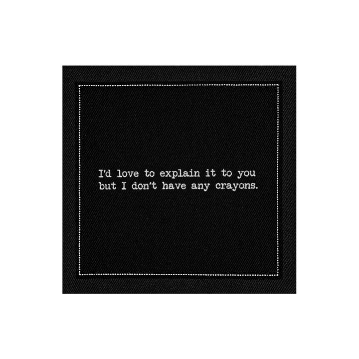 Five Star Napkins Inc. - Wholesale Disposable Napkin - Subversive Quotes - Black Cotton Cocktail Napkins 50x