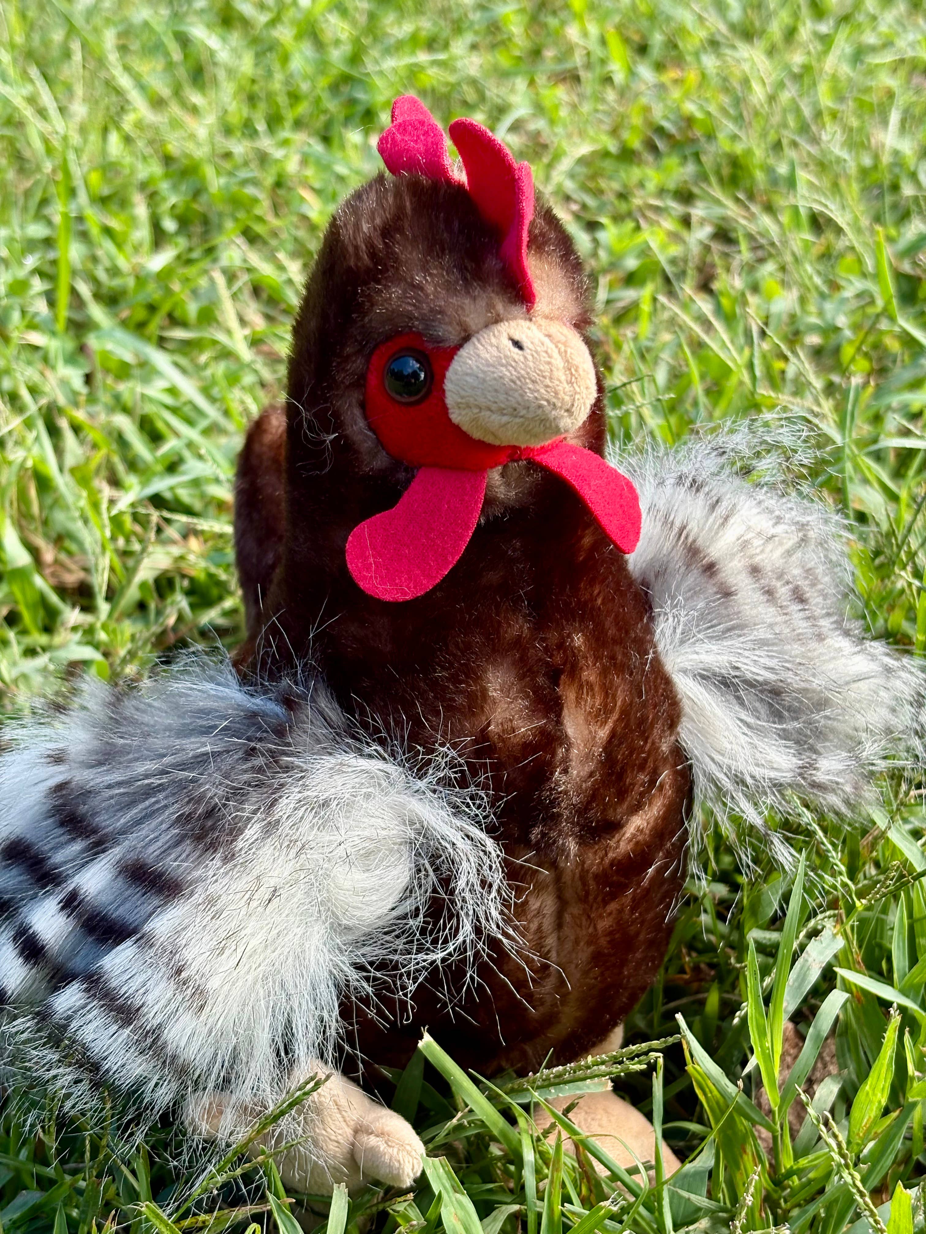 The Petting Zoo - Wholesale Stuffed/Plush Toy - Kids & Baby - 9" (20cm) Wild Onez Chicken Brown1