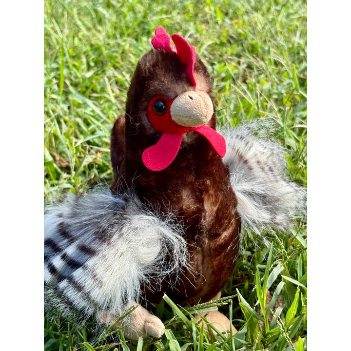 The Petting Zoo - Wholesale Stuffed/Plush Toy - Kids & Baby - 9" (20cm) Wild Onez Chicken Brown1