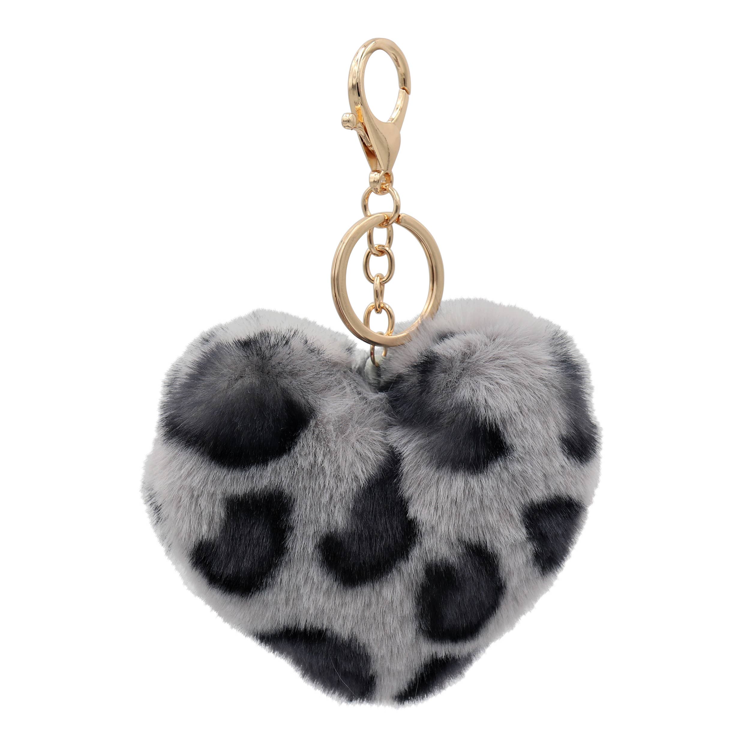 Real Sic – wholesale Keychain – Unisex – Pom Pom Fuzzy  Heart Key Chain for girl's bag and purse4