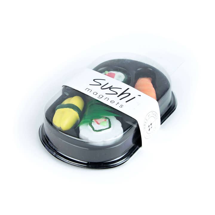 Three by Three Seattle - Wholesale Magnet - colorful SUSHI magnets ICONIC packaging s/4