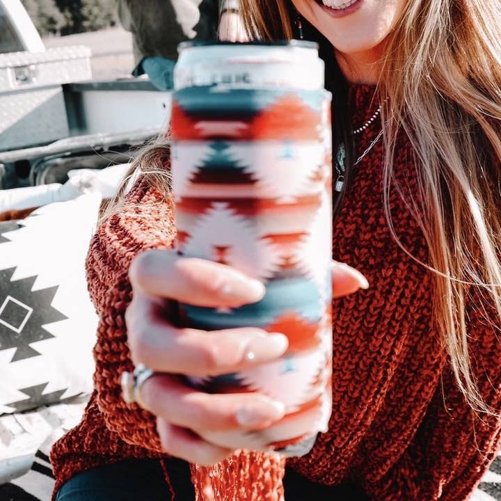 The Front Porch Label - Wholesale Drink Huggers & Koozies - Aztec Tall Coozie 2-Pack0