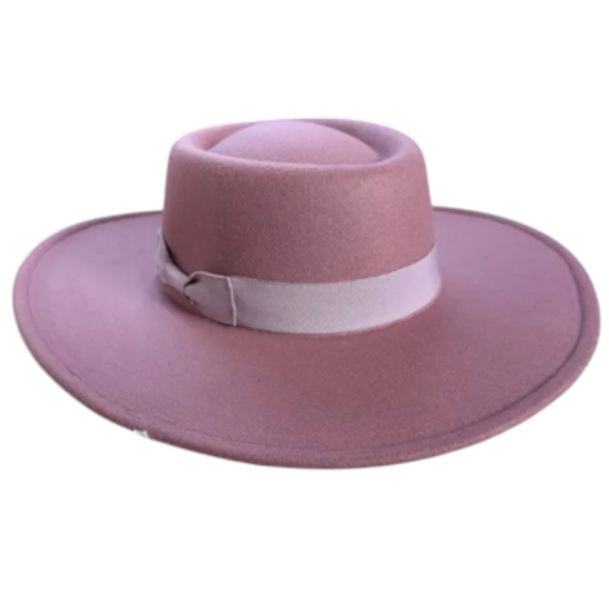 Portia Hat - Wholesale Boater Hat - Unisex -  Vegan Felt Boater Hat with Ribbon – Chic & Timeless!11