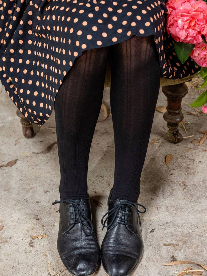 Collant Chic in Cotone Organico - Nero per la vendita all'ingrosso da parte di Tightology