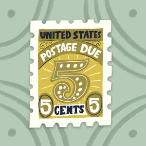 Wholesale Vintage Postage Stamp Stickers Set 