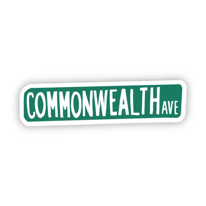 Sticker Comm Ave Sign for wholesale by Copper & Print