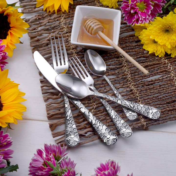 Liberty Tabletop - Wholesale Flatware Set - Honey Bee Flatware Place Setting Silverware Made in USA1