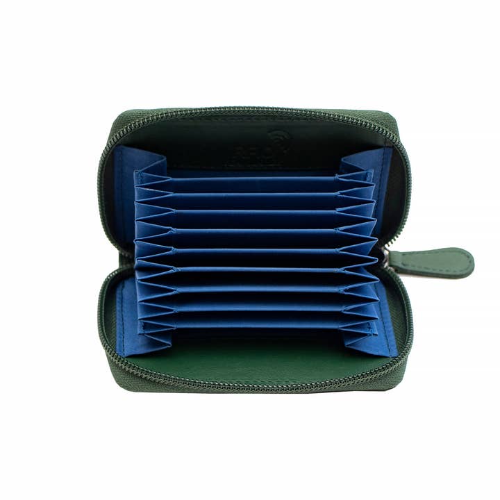 PRIMEHIDE - Wholesale Card Holder - Unisex - Concertina Leather RFID Credit Card Holder - 78082