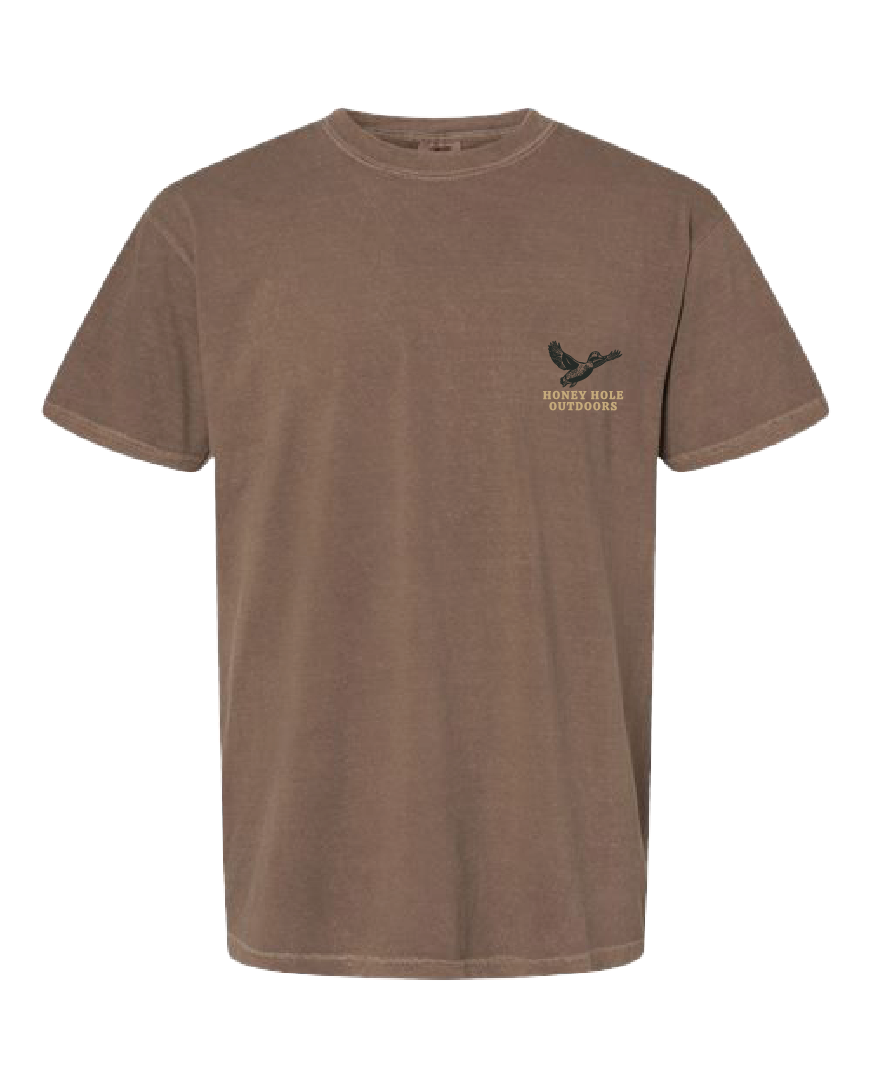 Honey Hole Outdoors – Großhandel T-Shirt mit Siebdruck – Herren – Kurzarm - Duck Shotty1
