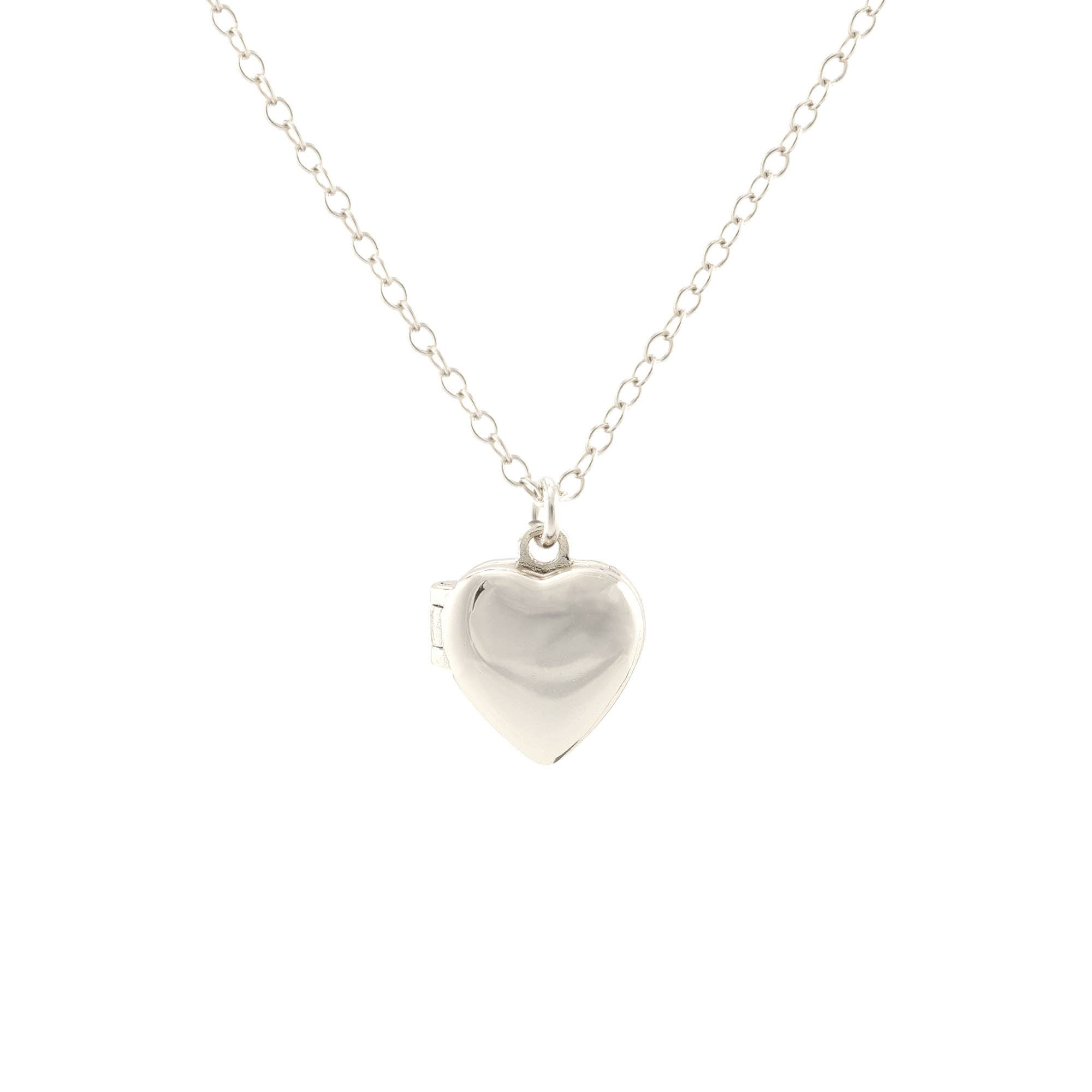 Kris Nations - Wholesale Locket Necklace - Heart Locket 18K Gold Vermeil | Sterling Silver Charm Gold Filled | Sterling Silver Chain 16-18 Inches Nickel Free Ships from CA Holds a Small Photo4