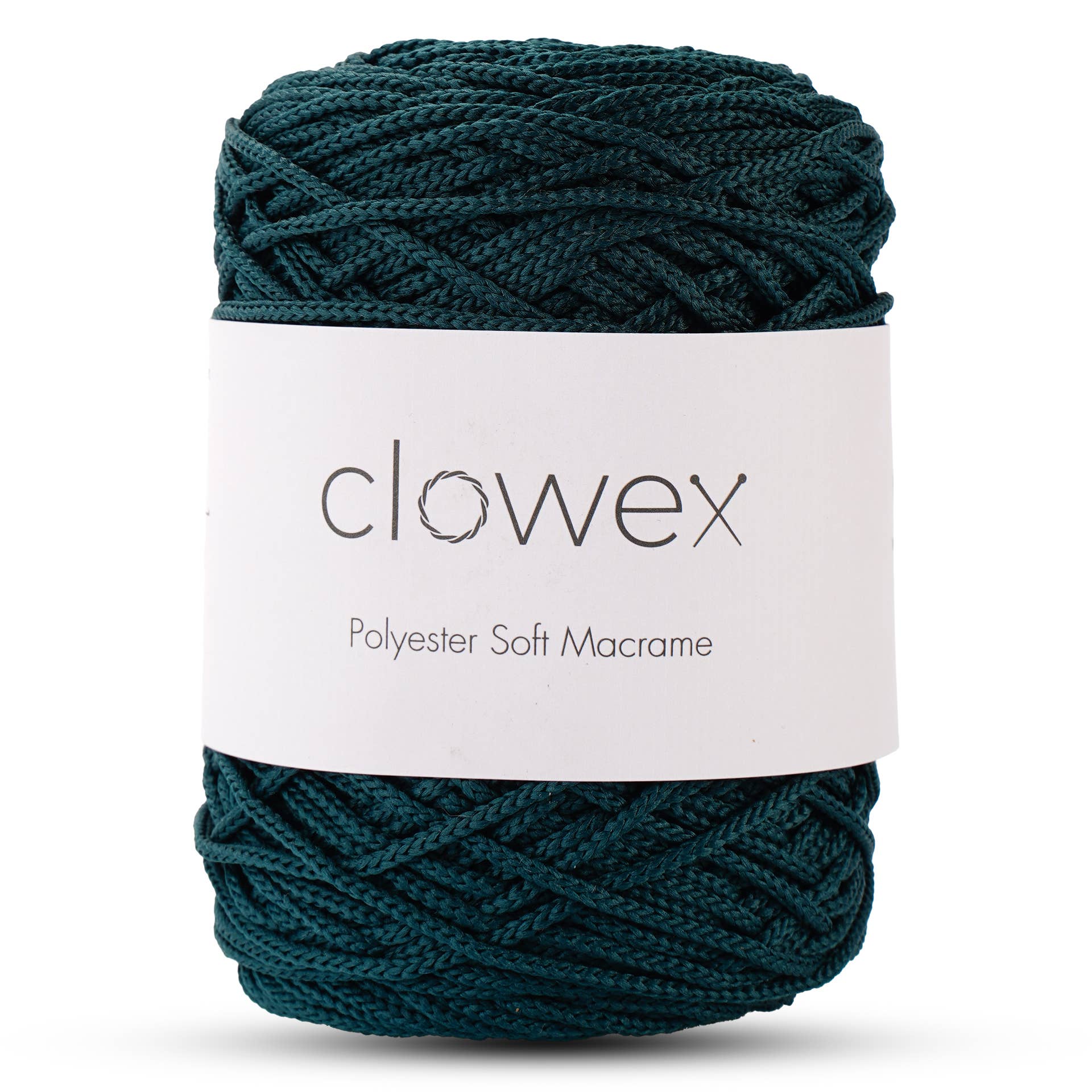 Clowex Textile LLC - Vente Fils à tricoter - Corde Macramé Douce en Polyester 2,5 mm, Fil de Corde Tressé Coloré52