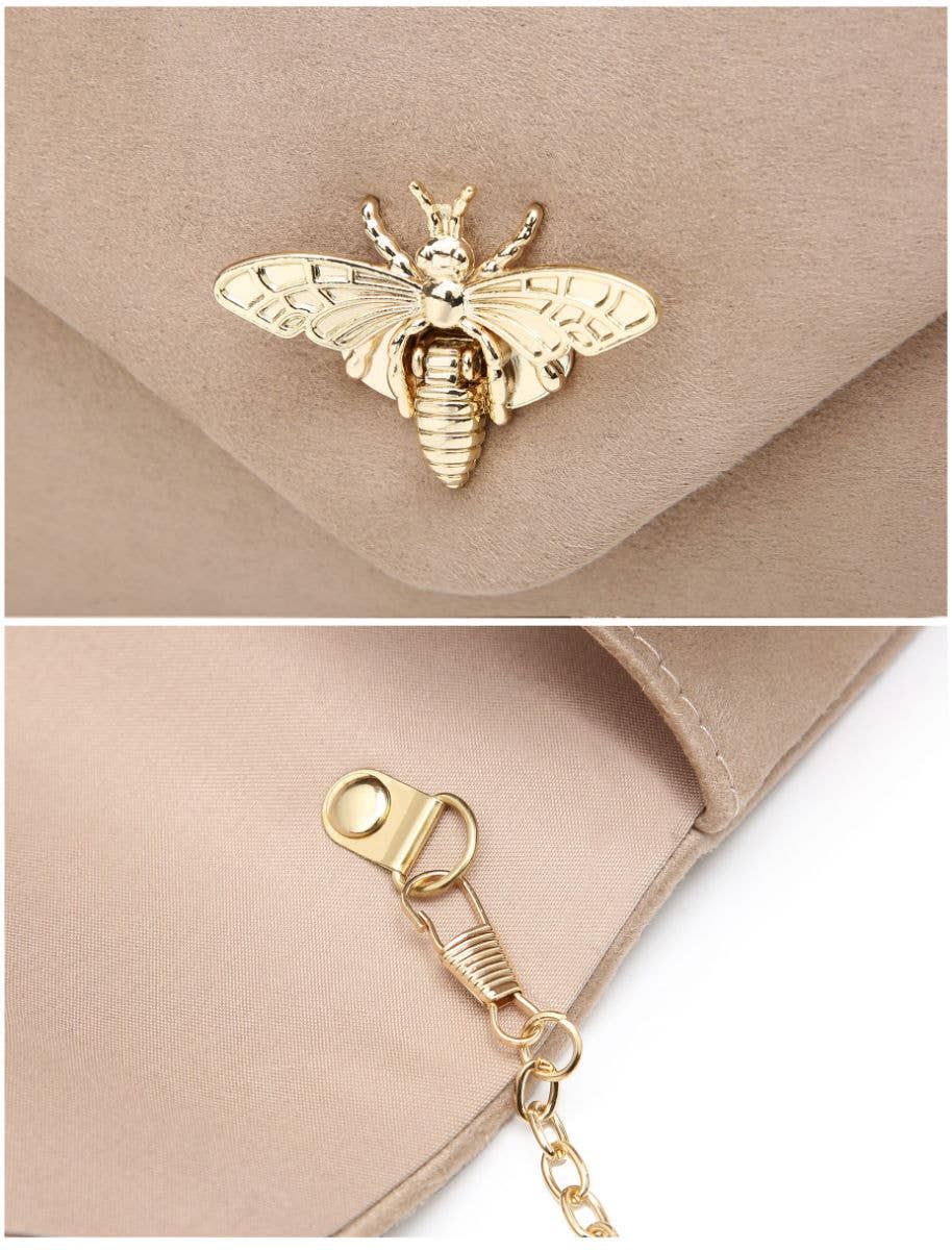 Papaya Fashion Ltd – Engroshandel Clutch - Dame – Y256 ruskind clutch med bi-formet lås16