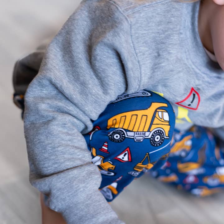 Construction print "Kid Fit" Trousers for wholesale by Fred & Noah