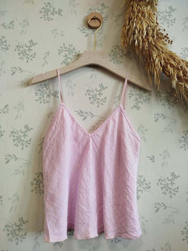 Linos y Textiles - Wholesale Tank Top - Women's - REF 22943 100% LINEN TANK TOP3