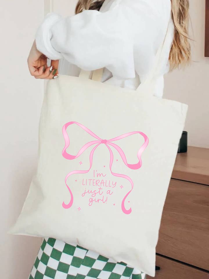 am literally just a girl tote bag
for wholesale by Seven hearts shop