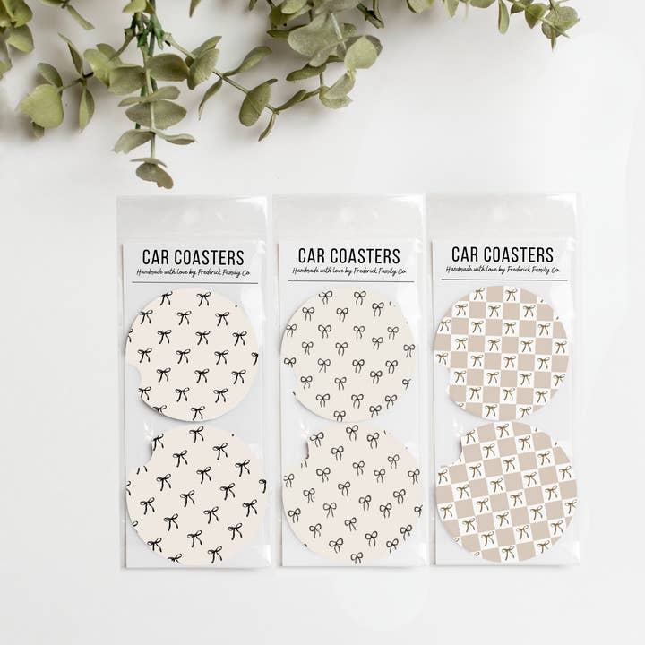 Frederick Family Co. - Wholesale Car Coaster - Women's - Car Coasters, Set of 2 Car Coasters - new