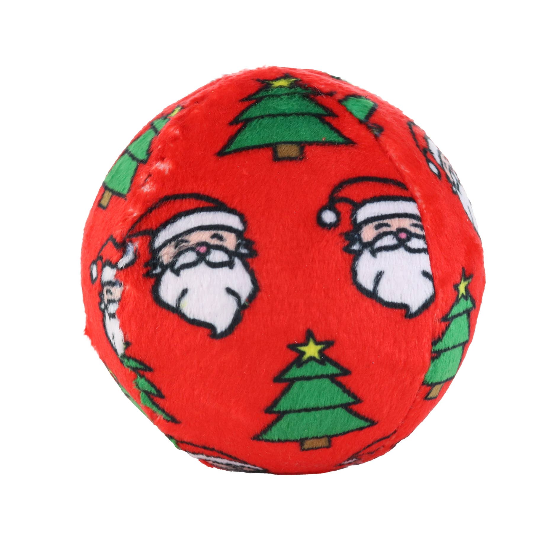 Tuffy Dog Toys - VIP Products - Wholesale Piepspeeltje - Hond - Mighty Bal-Medium Kerstmis Piepend Hondenspeelgoed, Geen Vulling3