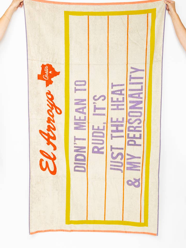 Beach Towel - 36" x 70" - My Personality for wholesale by El Arroyo